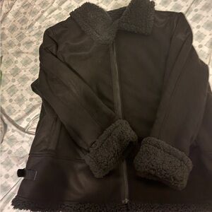 Women's Black Shearling Jacket
